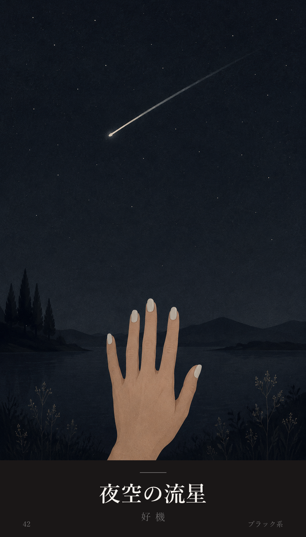 今日のオラクルカード「夜空の流星」