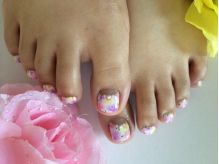 お花柄footnail ￥5500