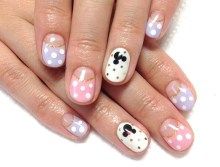 自爪★逆フレンチ＋ドットネイル♪7000円