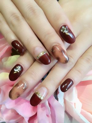 秋冬定番☆べっ甲ネイル