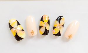 タイダイ柄フラワーアート