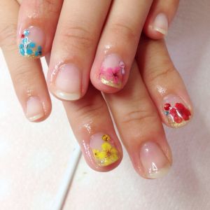 押し花ネイル