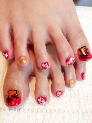 ヤシの木ネイル