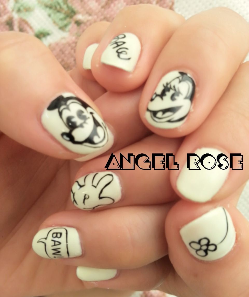 Nail Art Design  Angel Rose