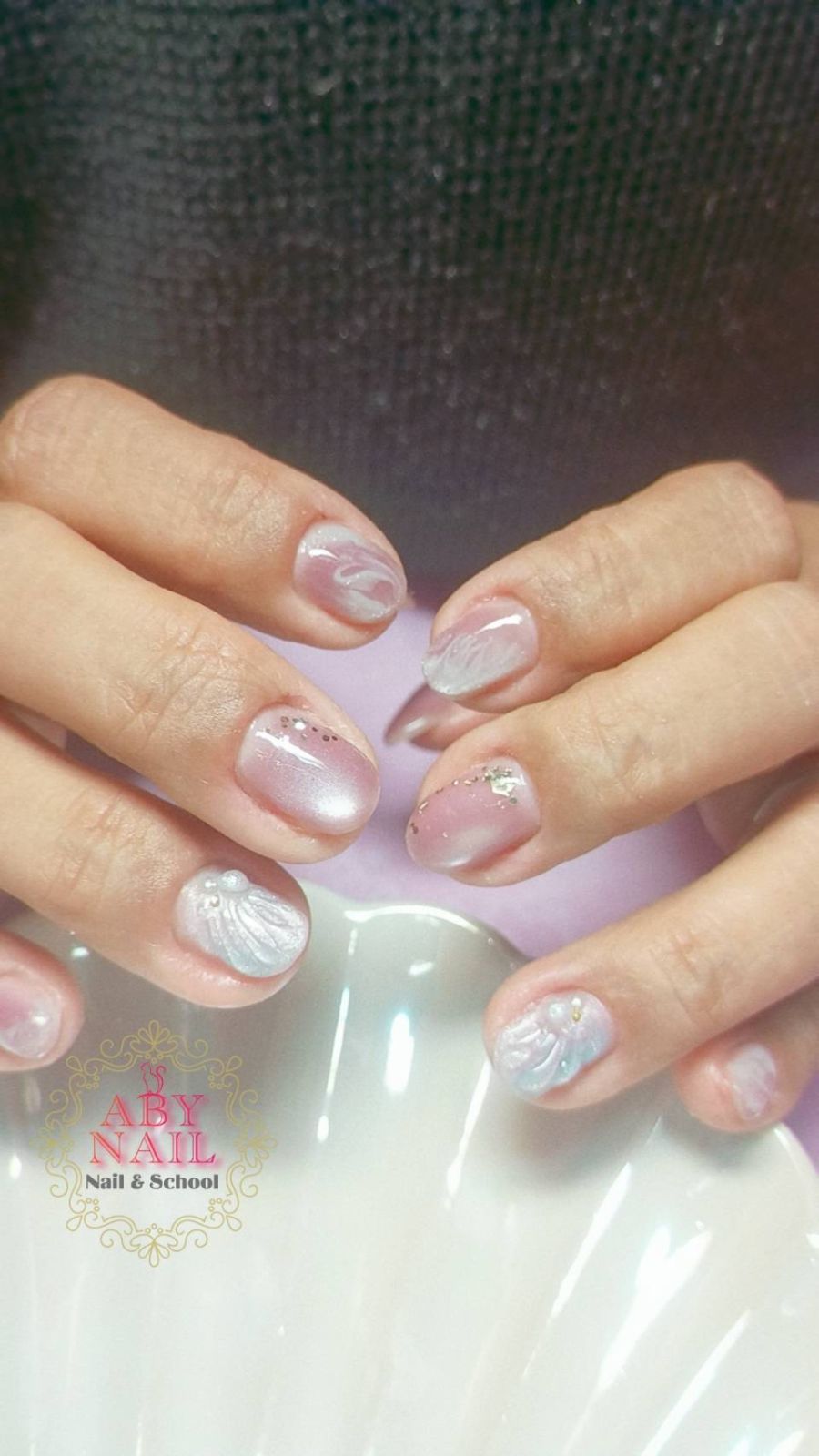 シェル風ニュアンスネイル - ABY NAIL