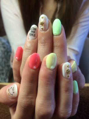 ポップカラー＆クリアストライプ