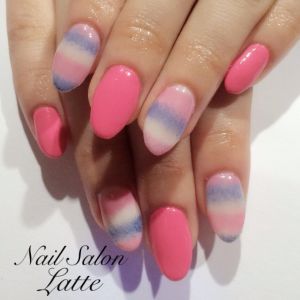 ボーダーブランケットネイル