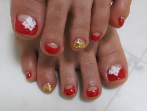 フットジェルネイルアート２本コース