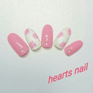 定額春夏小花ローズネイル