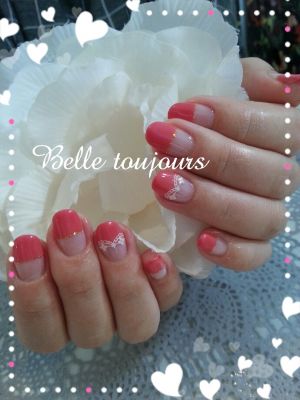シンプルレースネイル