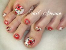 FOOTジェル☆フラワープリント