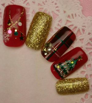 クリスマスネイル