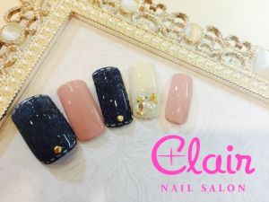 4月定額★デニムネイル