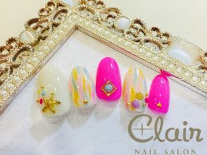 7月定額ジェル✤からふるサマーネイル