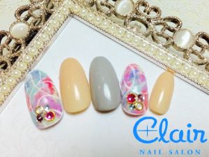3月定額ジェル☆デザイン1