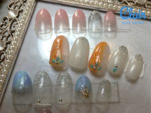 8月定額ジェル¥4.500デザイン