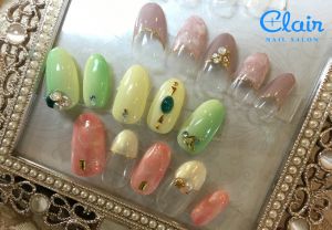 8月定額ジェル¥6.000デザイン