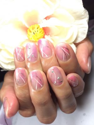 4月定額より★流線で美爪ネイル