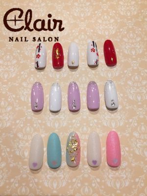 1月定額ジェル¥4.500デザイン