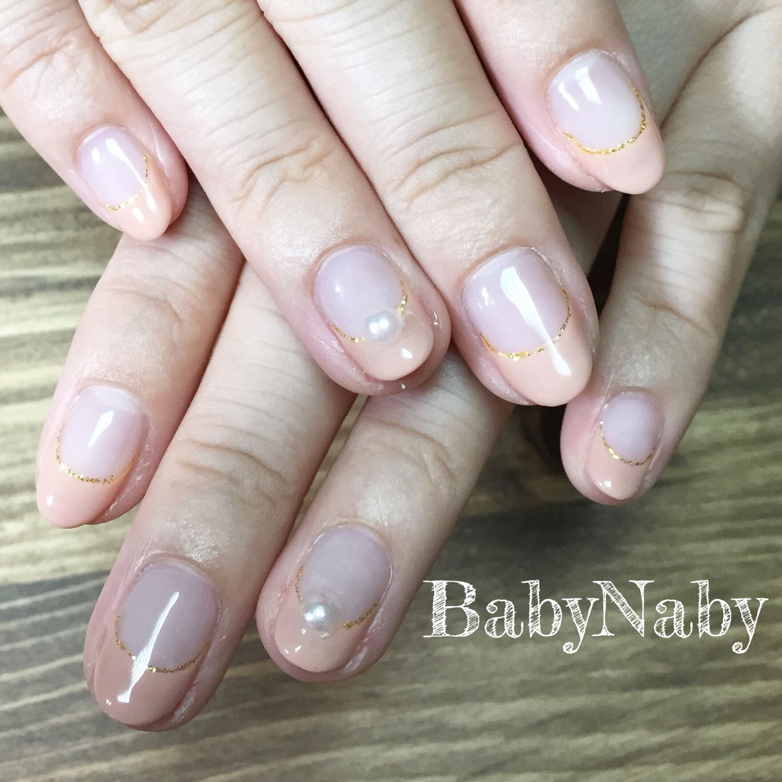 シンプルフレンチネイル