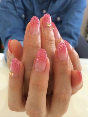 ハンド定額　ピンクグラデーション