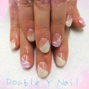 ピーコック＋斜めフレンチ♡