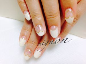 バレンタインネイル