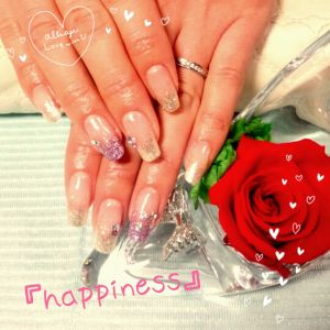 お客様ネイル『ラメグラデーション』