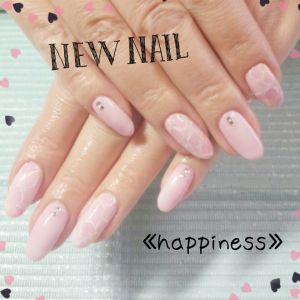 お客様ネイル『ふんわりフラワーネイル』