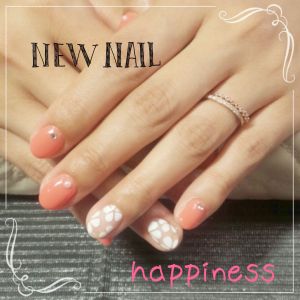 お客様ネイル『フラワーネイル』
