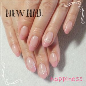お客様ネイル『シェルネイル』