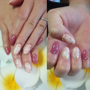 お客様ネイル『タイダイ柄シンプルネイル』