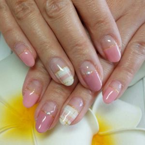 お客様ネイル『ブランケットフレンチ』