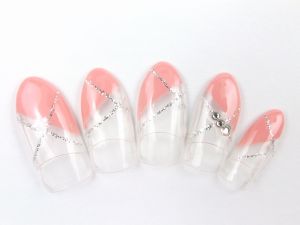 ☆斜めフレンチラメライン☆