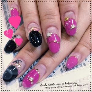 甘×辛ネイル