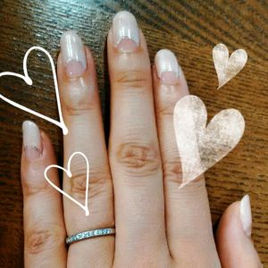 ピンクベージュ×フレンチ