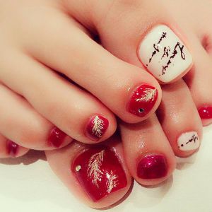 おめでたい！ 金の羽★フェザーネイル