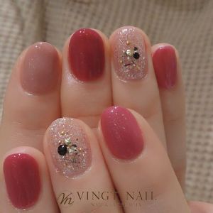 スプリング ワンカラーネイル
