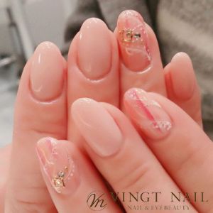 ウキウキ　春ネイル　デザイン  桜