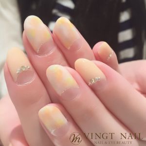 可愛く逆フレンチ