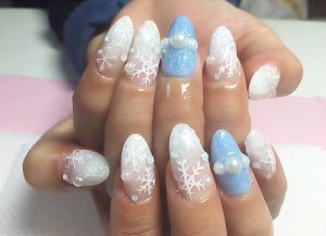 （スカルプ）ウィンタースノーネイル♪
