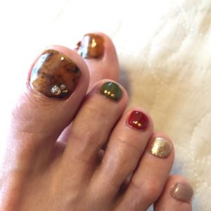 【ジェル】べっ甲フット
