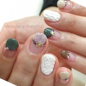 ほっこりニットネイル