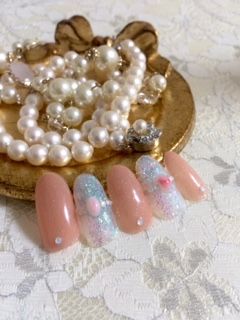 幸せのローズクォーツネイル