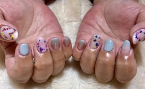 押し花ネイル