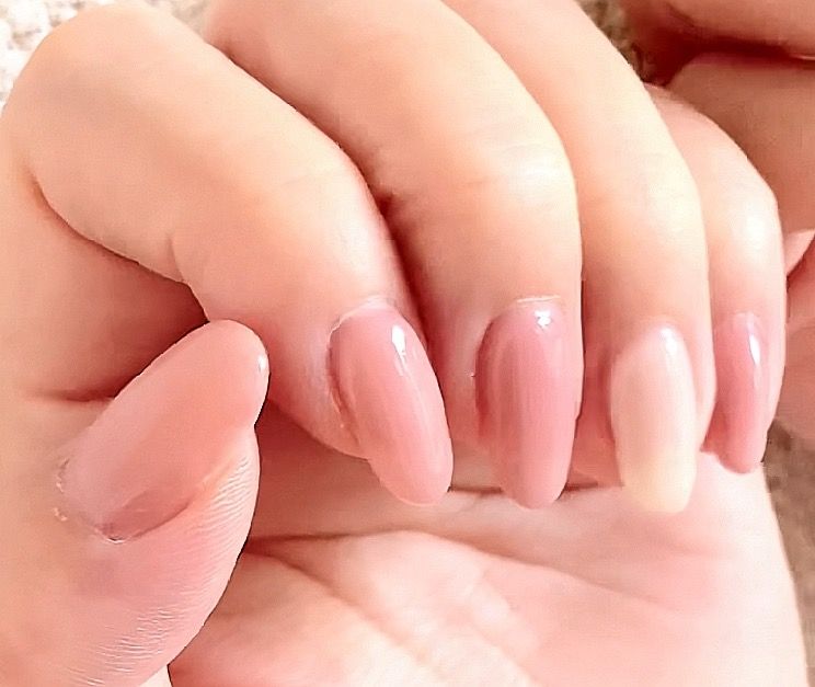 新色マオジェルのシンプルネイル