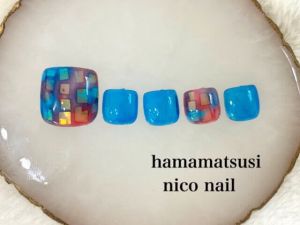 クリスタルオパールタイルネイル