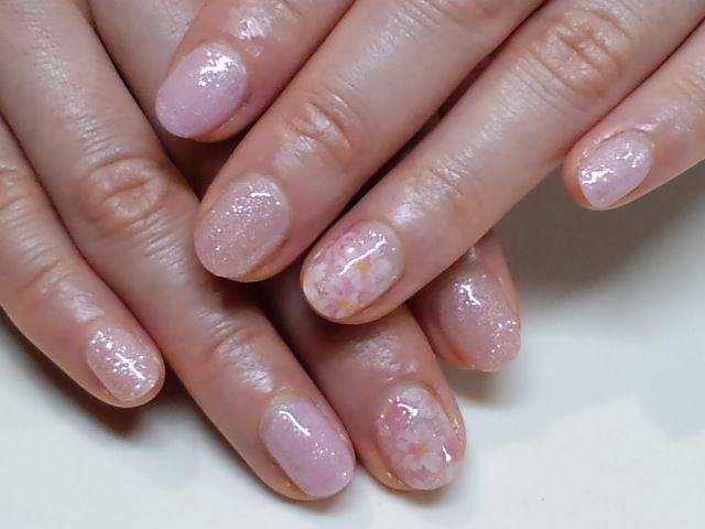 桜の手描きレイヤーアート