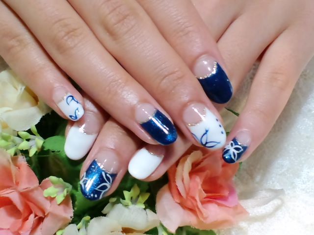 浴衣にも似合いそうなお花アート