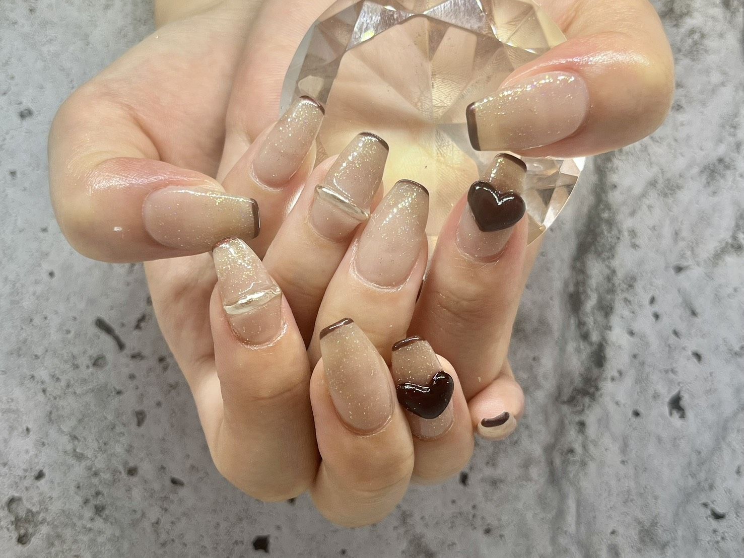 リングとハート - Megumi Nail